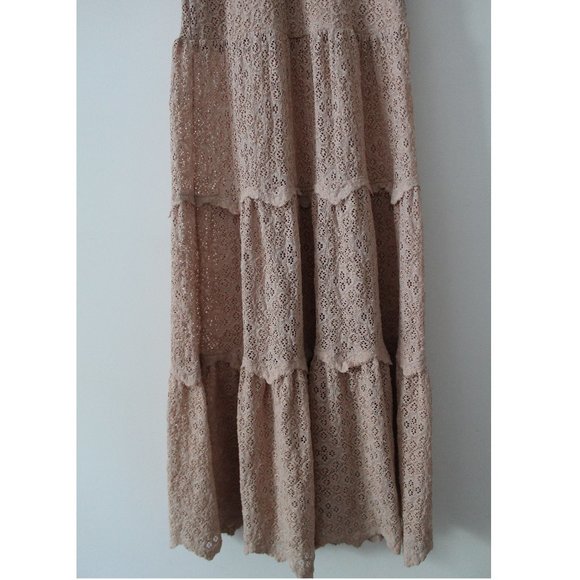 NIGHTCAP CLOTHING Hazel Lace Maxi Dress Gown / Size XS / Blush Nude Wedding - Picture 6 of 9